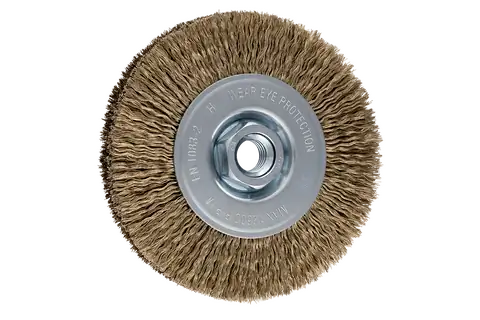 Wheel brush crimped RBU dia. 115x15 mm M14 brass-plated steel cord wire dia. 0.20 mm angle grinders 1