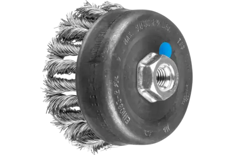 COMBITWIST cup brush knotted TBG dia. 100mm M14 stainless steel wire dia. 0.50mm angle grinders 1