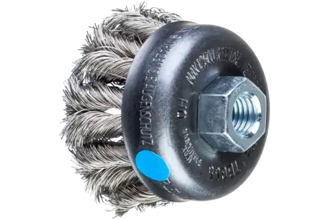 COMBITWIST cup brush knotted TBG dia. 65 mm M14 stainless steel wire dia. 0.35 mm angle grinders 1