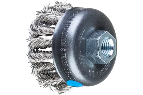COMBITWIST cup brush knotted TBG dia. 65 mm M14 stainless steel wire dia. 0.50 mm angle grinders 1