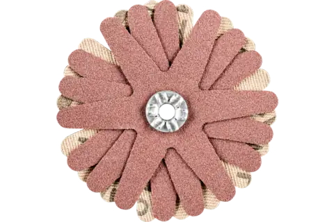 POLISTAR-TUBE Abrasive Star, 2-1/4"dia,6 Layers,4mm Bore,180 Grit,Aluminum oxide 1