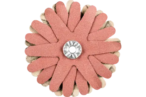 POLISTAR-TUBE Abrasive Star, 2-1/4"dia,6 Layers,4mm Bore,240 Grit,Aluminum oxide 1
