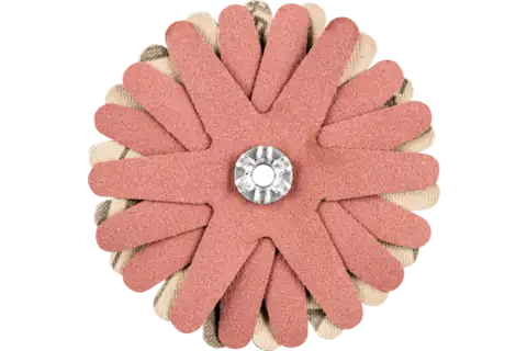 POLISTAR-TUBE Abrasive Star, 2-3/4"dia,6 Layers,4mm Bore,240 Grit,Aluminum oxide 1