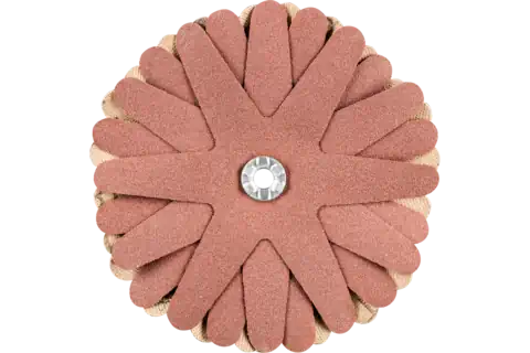 POLISTAR-TUBE Abrasive Star, 3-1/2"dia,8 Layers,5mm Bore,180 Grit,Aluminum oxide 1