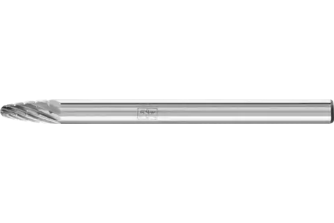 Tungsten carbide burr NCC tree shape with radius end RBF dia. 03x07 mm shank dia. 3 mm MX all materials 1