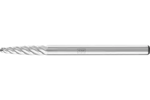 Fresa de metal duro de alto rendimiento INOX forma árbol RBF Ø 03x13 mm, mango Ø 3 mm, para acero inoxidable 1