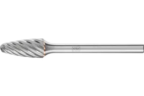 Fresa de metal duro de alto rendimiento INOX forma árbol RBF Ø 06x13 mm, mango Ø 3 mm, para acero inoxidable 1