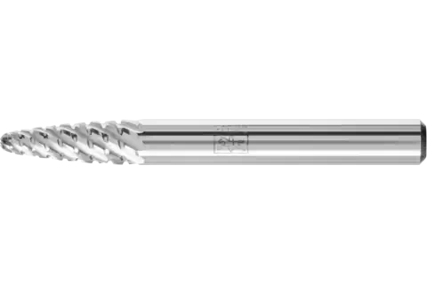 Fresa de metal duro de alto rendimiento forma árbol RBF Ø 06x18 mm, mango Ø 6 mm, TITANIUM para titanio 1