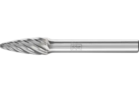 Fresa de metal duro de alto rendimiento INOX forma árbol RBF Ø 08x20 mm, mango Ø 6 mm, para acero inoxidable 1