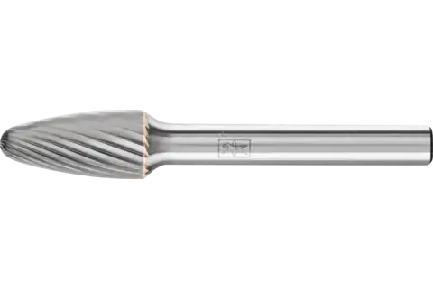 Fresa de metal duro forma árbol RBF Ø 10x20 mm, mango Ø 6 mm, Z3 medio universal 1