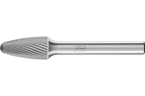 Lima rotativa em carboneto de tungstênio em forma de árvore com ponta radial RBF diâm. 10x20 mm diâm. da haste 6 mm Z5 fino universal 1