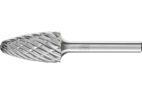 Fraise lime carbure hautes performances STEEL, ogive à bout arrondi RBF Ø 16x30 mm, tige Ø 6 mm pour acier 1
