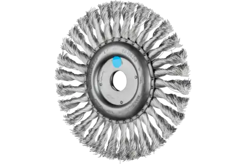 Wheel brush knotted RBG dia. 178x13x22.2 mm stainless steel wire dia. 0.35 mm angle grinders 1