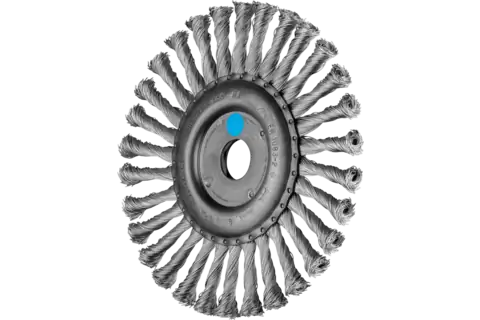 Wheel brush knotted RBG dia. 178x13x22.2 mm stainless steel wire dia. 0.50 mm angle grinders 1