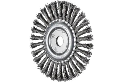 Wheel brush knotted RBG dia. 178x13x22.2 mm steel wire dia. 0.80 mm angle grinders 1