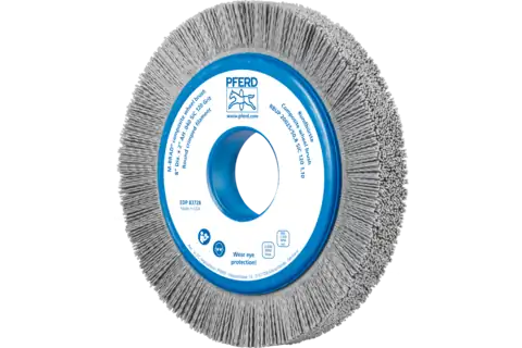 COMPOSITE wheel brush RBUP dia. 200x25x50.8 mm hole SiC filament dia. 1.10 mm grit 120 stationary 1