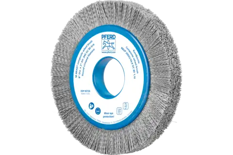 COMPOSITE wheel brush RBUP dia. 200x25x50.8 mm hole SiC filament dia. 1.10 mm grit 80 stationary 1