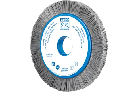COMPOSITE wheel brush RBUP dia. 250x25x50.8 mm hole SiC filament dia. 1.14 mm grit 80 stationary 1