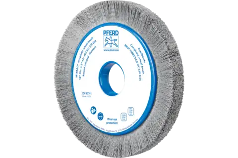COMPOSITE wheel brush RBUP dia. 250x25x50.8 mm hole SiC filament dia. 0.55 mm grit 320 stationary 1