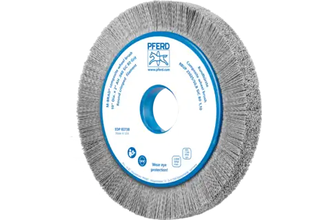 COMPOSITE wheel brush RBUP dia. 250x25x50.8 mm hole SiC filament dia. 1.10 mm grit 80 stationary 1