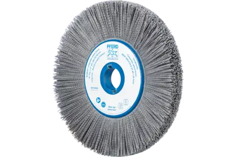 COMPOSITE FLEX wheel brush RBUP dia. 350x25x50.8 mm hole SiC filament dia. 1.10 mm grit 80 stationary 1