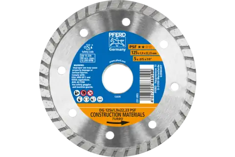 Diamant-Trennscheibe DG 125x1,9x22,23 mm START z. Trennen v. Stein/Beton,hohe Schnittqualität 1