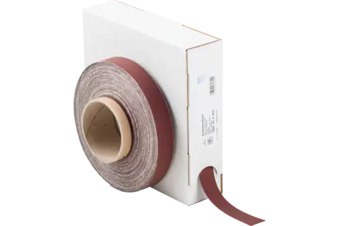 Korund Schleifbandrolle Gewebe SBR Breite 25 mmxLänge 50m A800 für universelle Anwendung 1