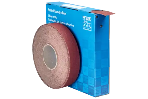 Aluminium oxide shop roll cloth SBR width 38 mm x length 25 m A40 for general use 1