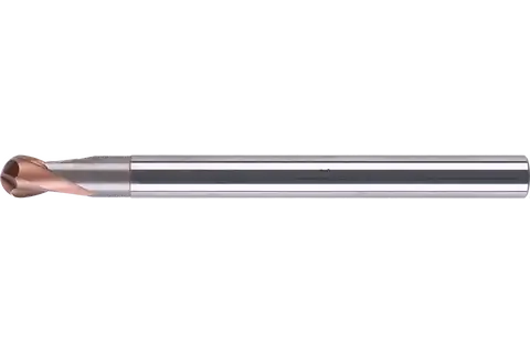 Vollradiusfräser Performance Hardened Steel mit zwei Schneiden HB2H, Vollradius, lang, mit Halsfreischliff - metrisch