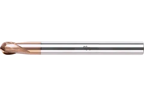 Vollradiusfräser Performance Hardened Steel mit zwei Schneiden HB2H, Vollradius, lang - metrisch