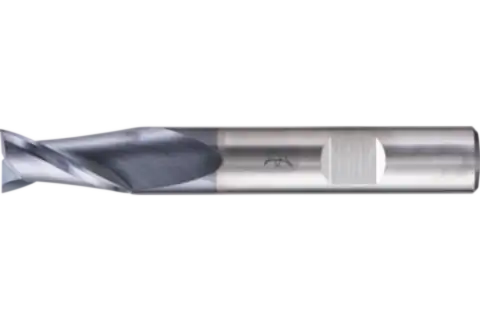 Fraise VHM Robotics Ø 12 mm, 2 lames, 2xD, rayon 0,4 mm, revêtement DLC, tige HA, Performance Aluminium 1