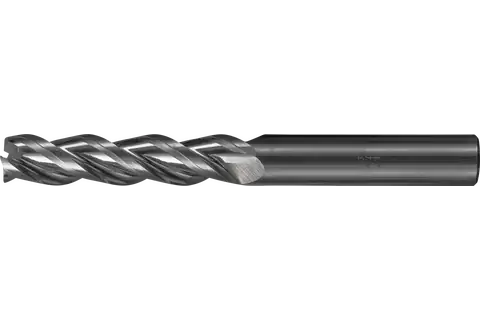 Performance Aluminum solid carbide end mill with three flutes HC3N, chamfer corner design, >4xD – imperial