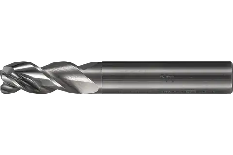 Performance Aluminum solid carbide end mill with three flutes HC3N, radius corner design – imperial