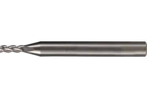 Fresa VHM Ø4 mm, 3 filos, 2xDC, chaflán 0,05 mm 45°, sin recubrimiento, mango HA, Rendimiento en aluminio 1