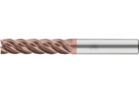 Solid carbide end mill dia. 8 mm, 5 blades, with chip breaker, 4xDC, radius 0.5 mm, AlTiN/TiSiXN coating, HB shank, Performance Stainless 1