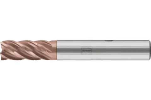 Solid carbide end mill dia. 12 mm, 5 blades, with chip breaker, 2xDC, radius 0.5 mm, AlTiN/TiSiXN coating, HB shank, Performance Stainless 1