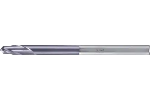 VHM ball nose mill, extra-long, 2 flutes, diameter 6.35 mm TiAlN shank HA Universal Line profile milling 1