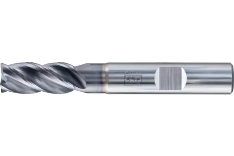 Universal end mill with four cutting edges UC4, Radius corner design