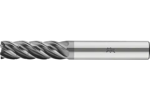 Universal solid carbide end mill with five flutes UCD5, radius corner design with chip dividers, 3xD – imperial