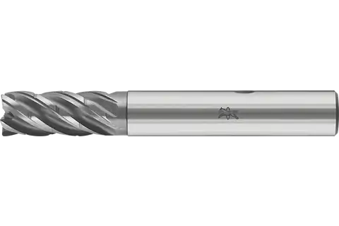Universal solid carbide end mill with five flutes UCD5, radius corner design with chip dividers, 2xD – imperial