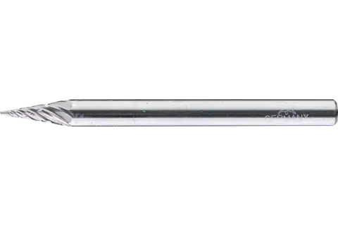Hartmetall Hochleistungsfrässtift ALLROUND Spitzkegel SKM Ø03x07mm Schaft-Ø 3mm universal grob 1