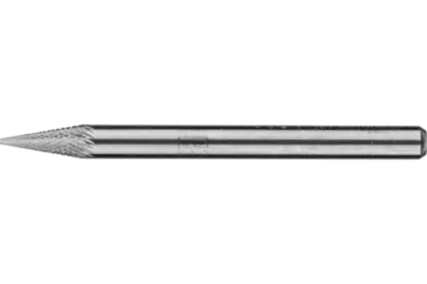 Tungsten carbide high-performance burr MICRO conical pointed SKM dia. 03x07 mm shank dia. 3 mm finishing 1