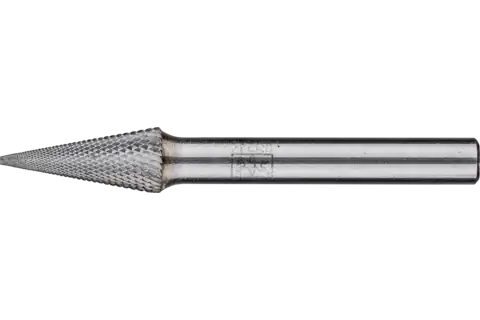 Tungsten carbide high-performance burr MICRO conical pointed SKM dia. 08x20 mm shank dia. 6 mm finishing 1