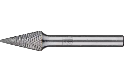Tungsten carbide high-performance burr MICRO conical pointed SKM dia. 10x20 mm shank dia. 6 mm finishing 1