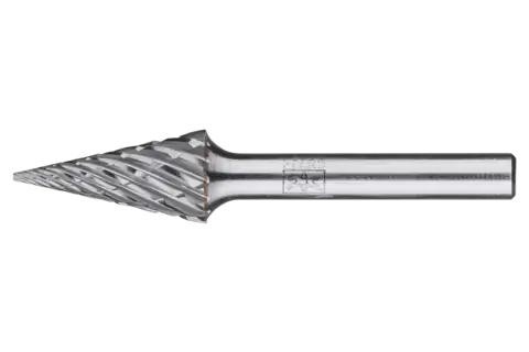 Tungsten carbide high-performance burr STEEL conical pointed SKM dia. 12x25 mm shank dia. 6 mm for steel 1