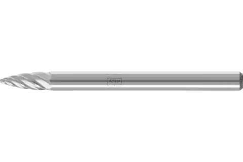 Fresa de metal duro de alto rendimiento INOX ojival SPG Ø 03x07 mm, mango Ø 3 mm, para acero inoxidable 1