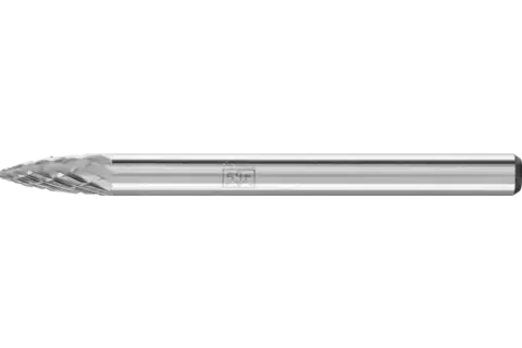Fresa de metal duro ojival SPG Ø 03x07 mm, mango Ø 3 mm, Z3P medio universal, dentado cruzado 1