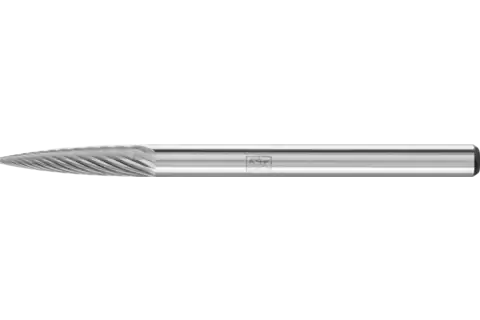 Tungsten carbide burr pointed tree SPG dia. 03x13 mm shank dia. 3 mm Z5 universal fine 1