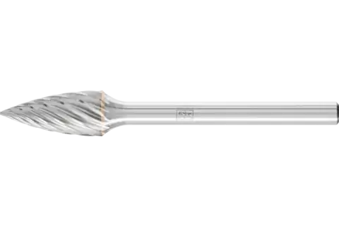 Fraise lime carbure hautes performances INOX, ogive SPG Ø 06x13 mm, tige Ø 3 mm pour acier inoxydable 1