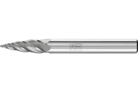 Fraise sur tige en carbure hautes performances ALU, forme d’ogive SPG, Ø 6x18 mm, Ø de tige 6 mm, pour aluminium/métaux non ferreux 1